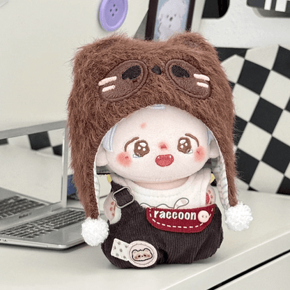 もふもふアライグマのお出かけセット【10cm】