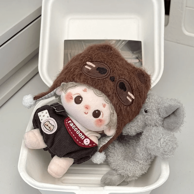 もふもふアライグマのお出かけセット【10cm】