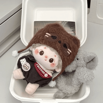 もふもふアライグマのお出かけセット【10cm】