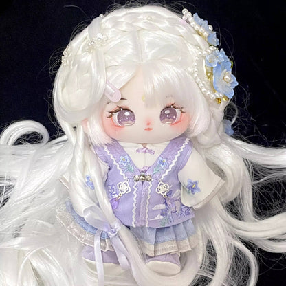 月夜に舞う花園と星雲のドレスセット【20cm】