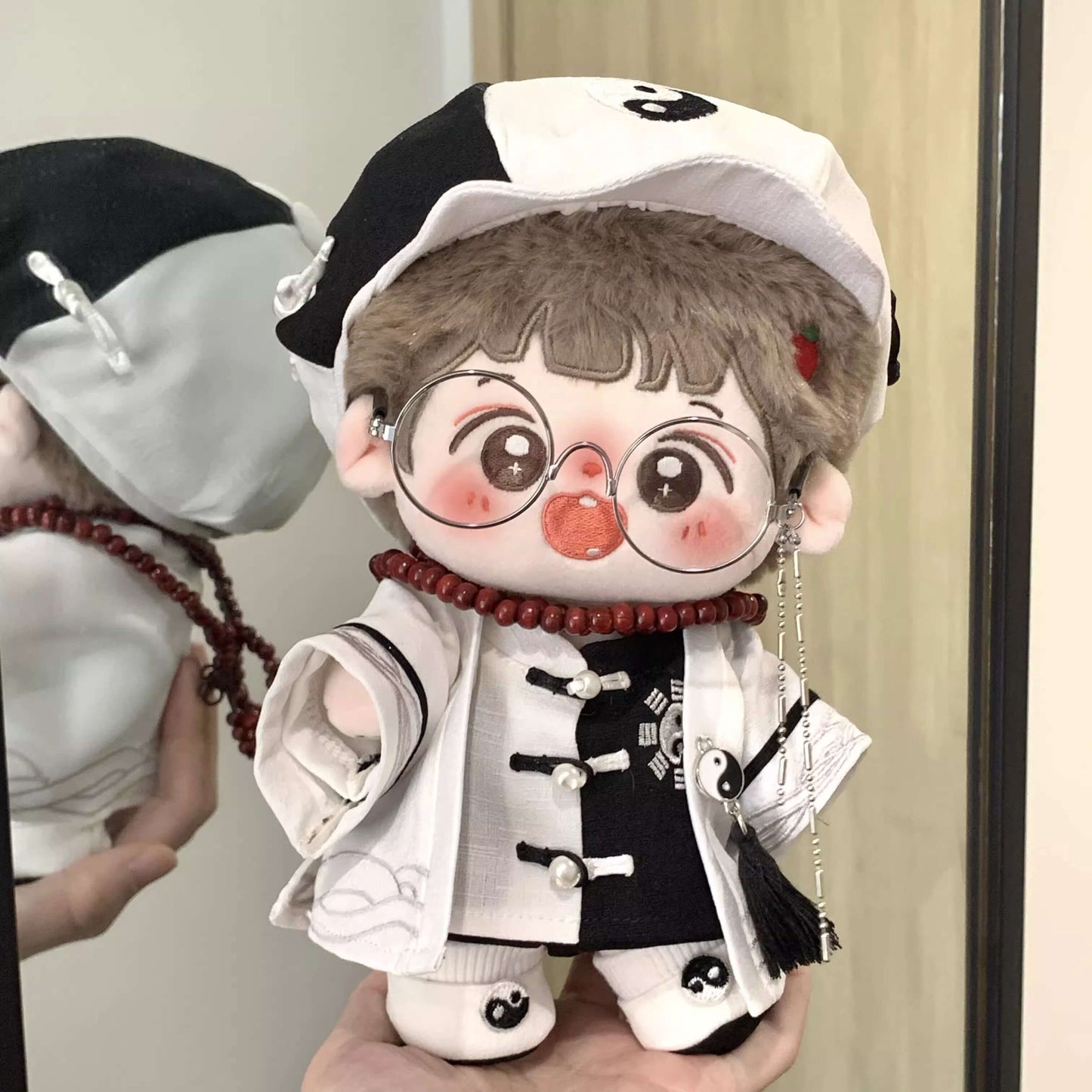 陰陽の導きモノクロ道士セット【20cm】