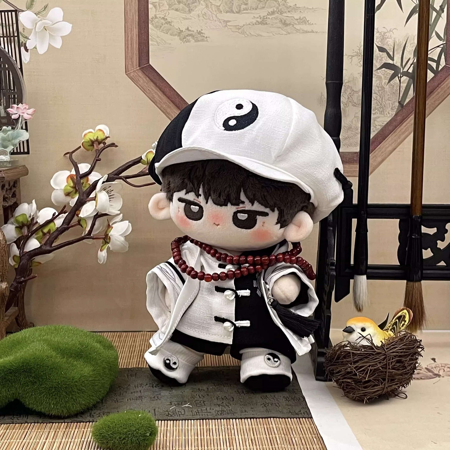 陰陽の導きモノクロ道士セット【20cm】