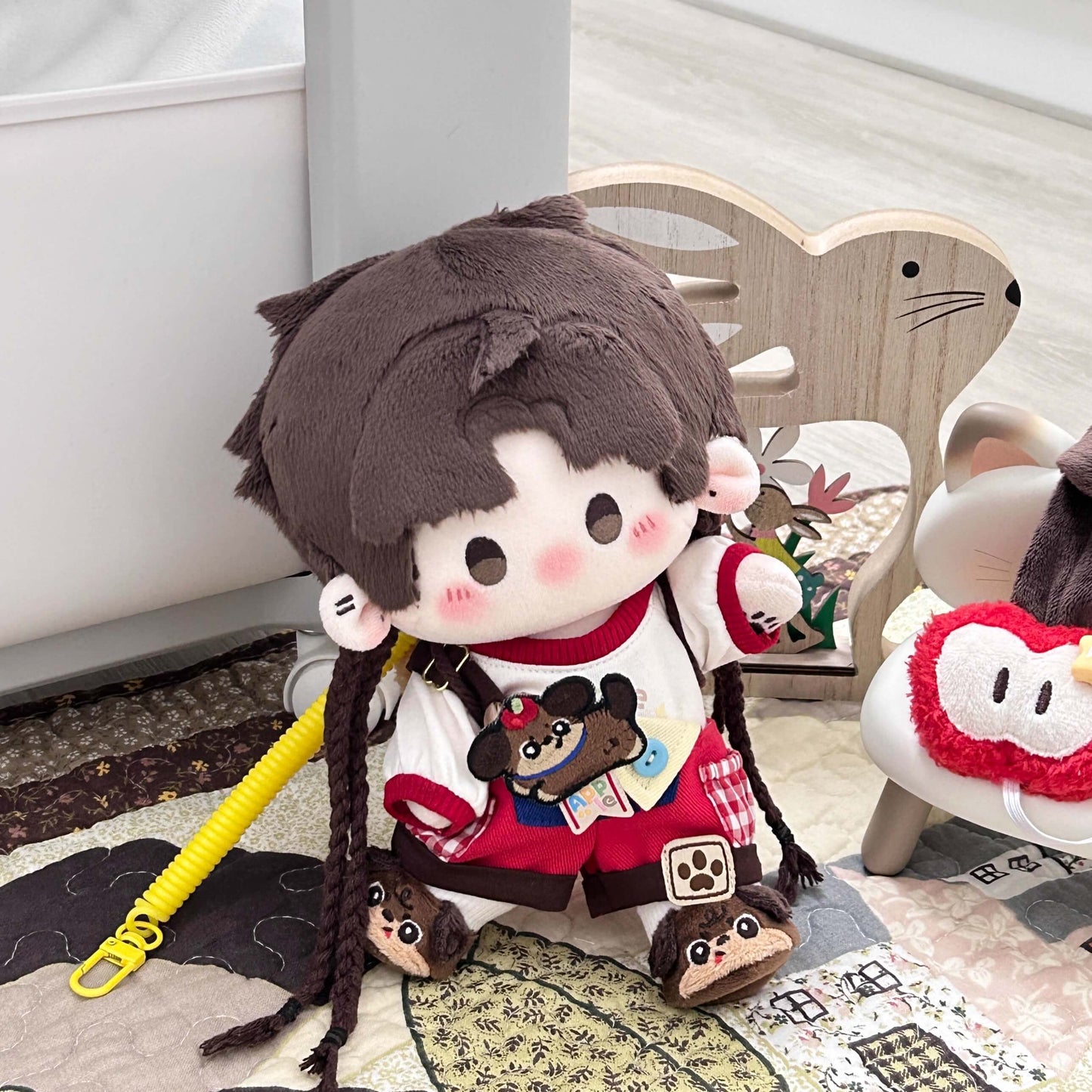 子犬と木苺のピクニックコーデセット【20cm】