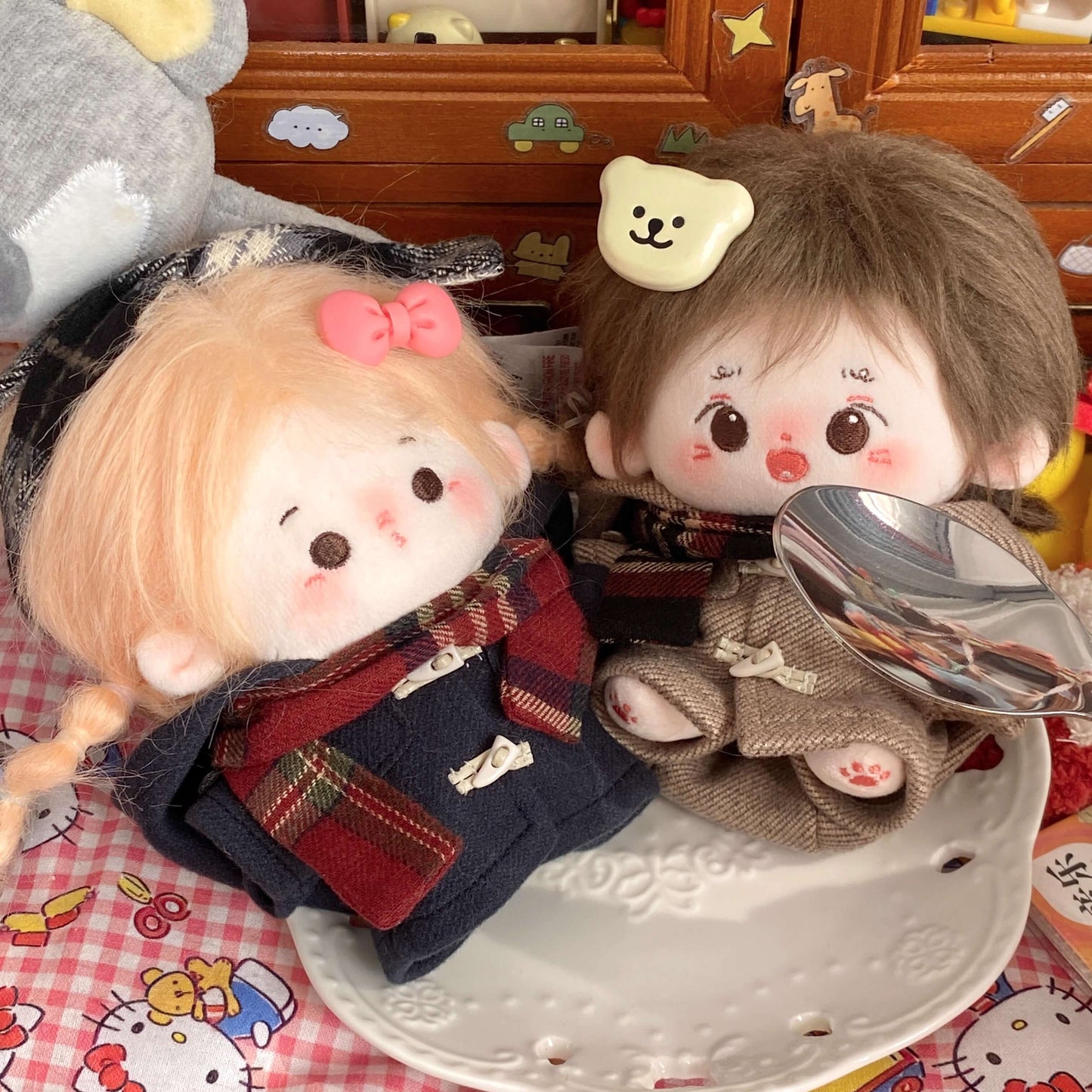 木枯らし広場のぬくもりダッフルコートセット【10cm】（全4色）