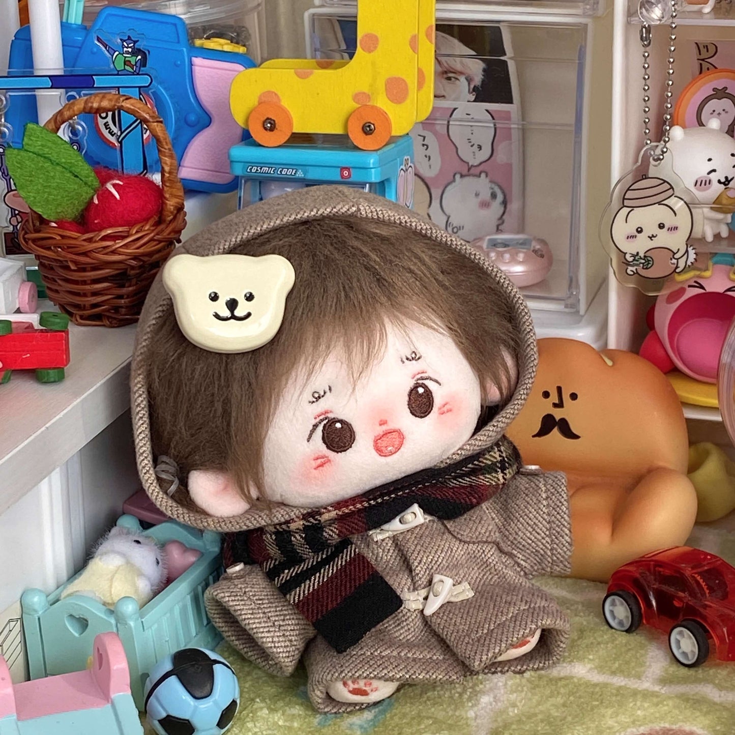 木枯らし広場のぬくもりダッフルコートセット【10cm】（全4色）