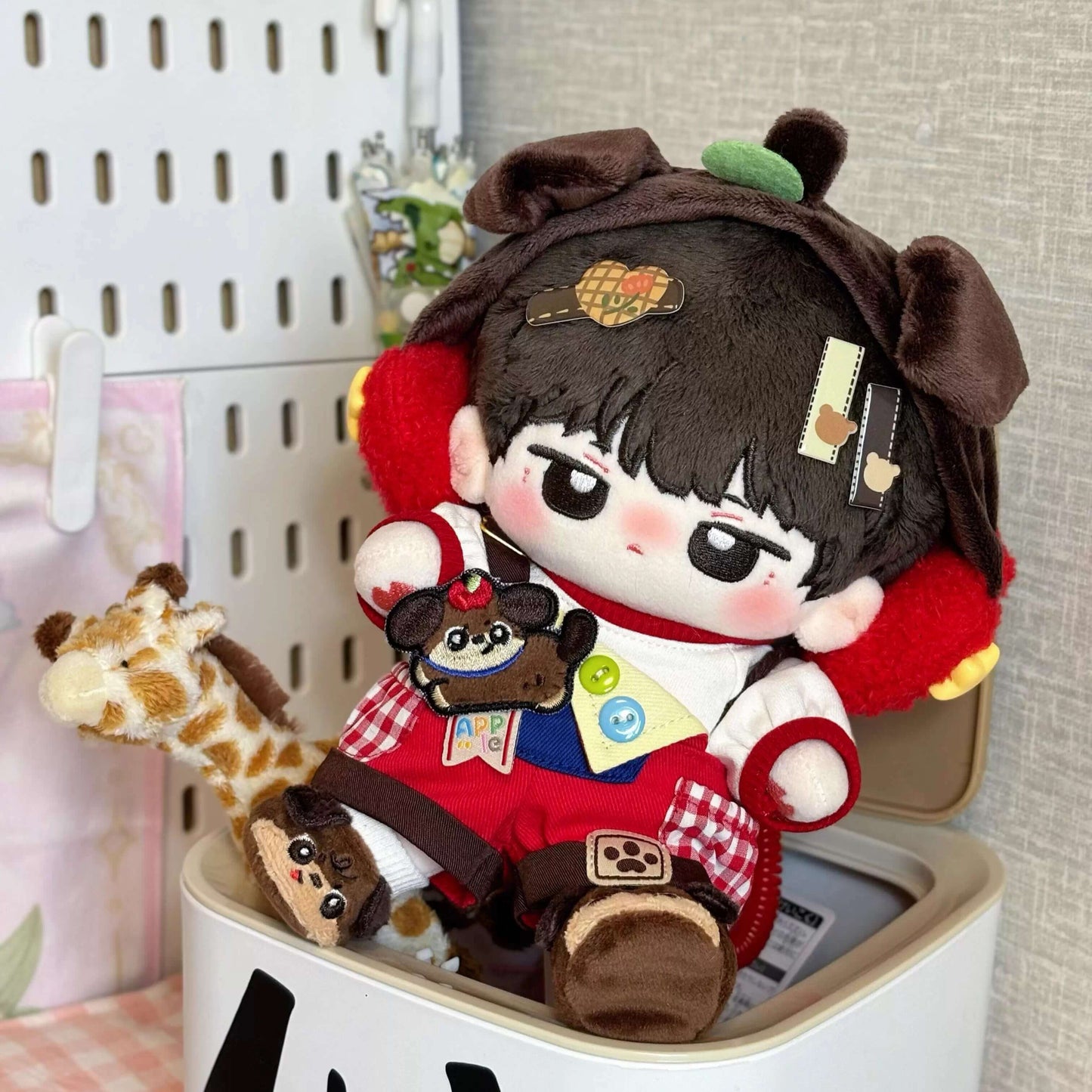 子犬と木苺のピクニックコーデセット【20cm】